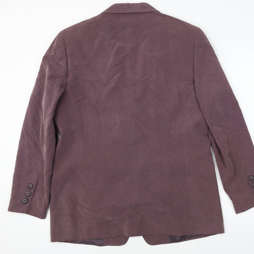 Preworn  Womens Purple   Jacket Blazer Size 14