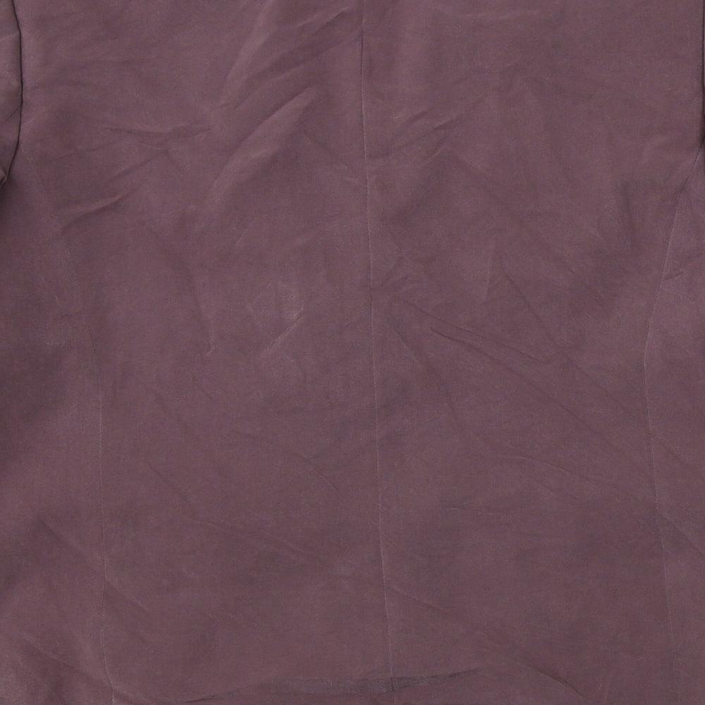 Preworn  Womens Purple   Jacket Blazer Size 14