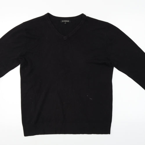 George  Mens Black   Pullover Jumper Size M