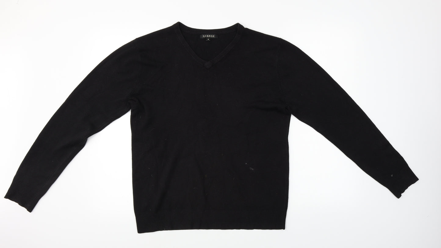 George  Mens Black   Pullover Jumper Size M