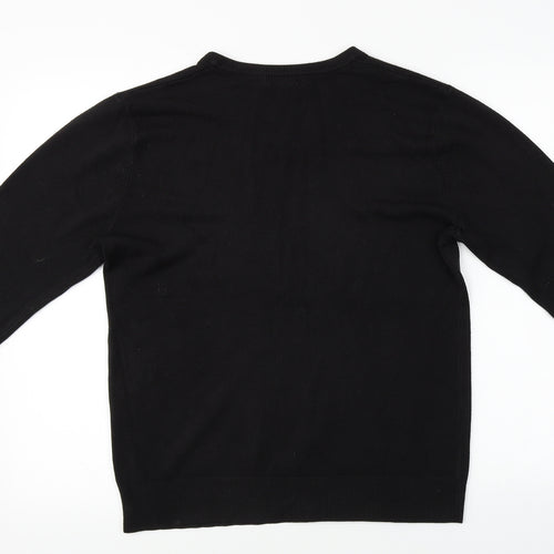George  Mens Black   Pullover Jumper Size M