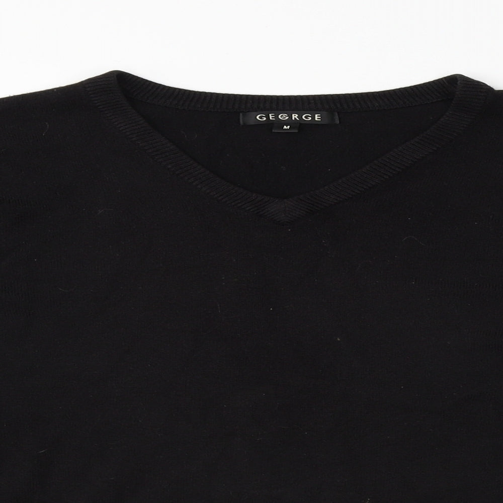 George  Mens Black   Pullover Jumper Size M