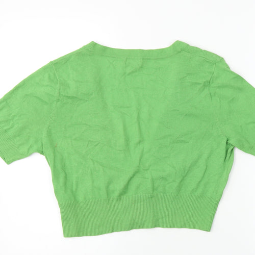 F&F  Womens Green   Cardigan Jumper Size 14
