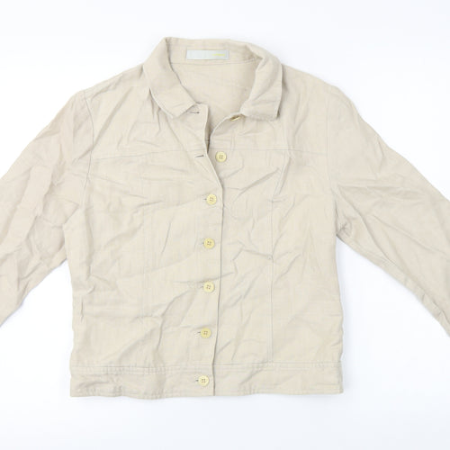 Kaliko Womens Beige   Jacket Coat Size 10