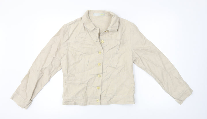 Kaliko Womens Beige Jacket Coat Size 10