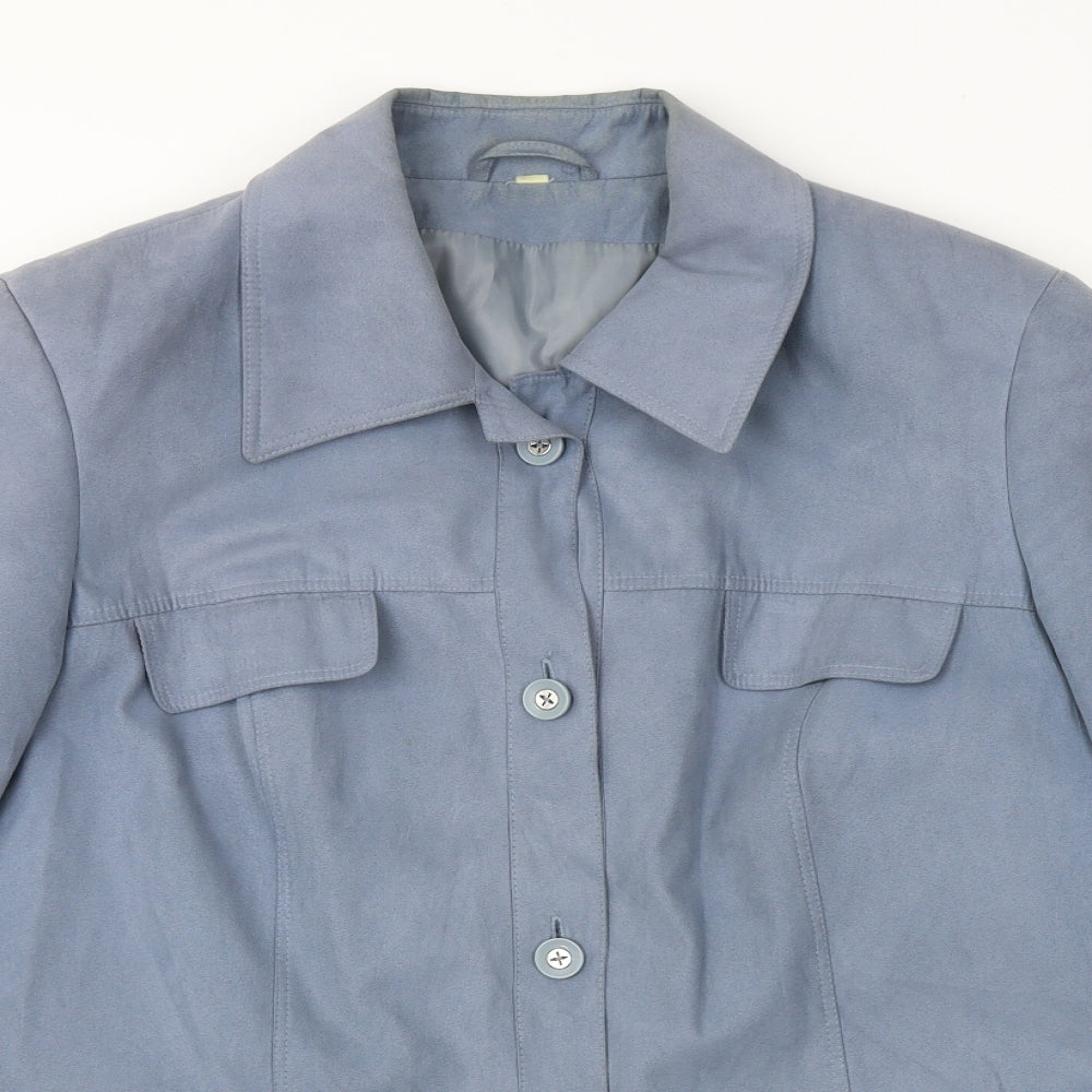 Preworn  Womens Blue   Jacket Coat Size 22