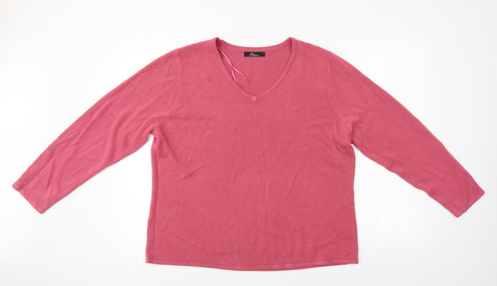 BM  Womens Pink   Pullover Jumper Size L