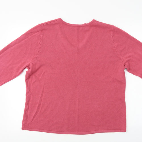 BM  Womens Pink   Pullover Jumper Size L