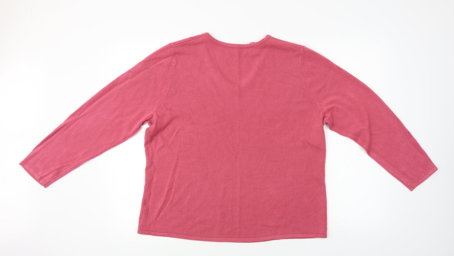 BM  Womens Pink   Pullover Jumper Size L