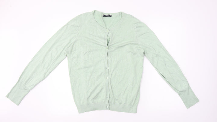 Dunnes Stores Womens Green   Cardigan Jumper Size M