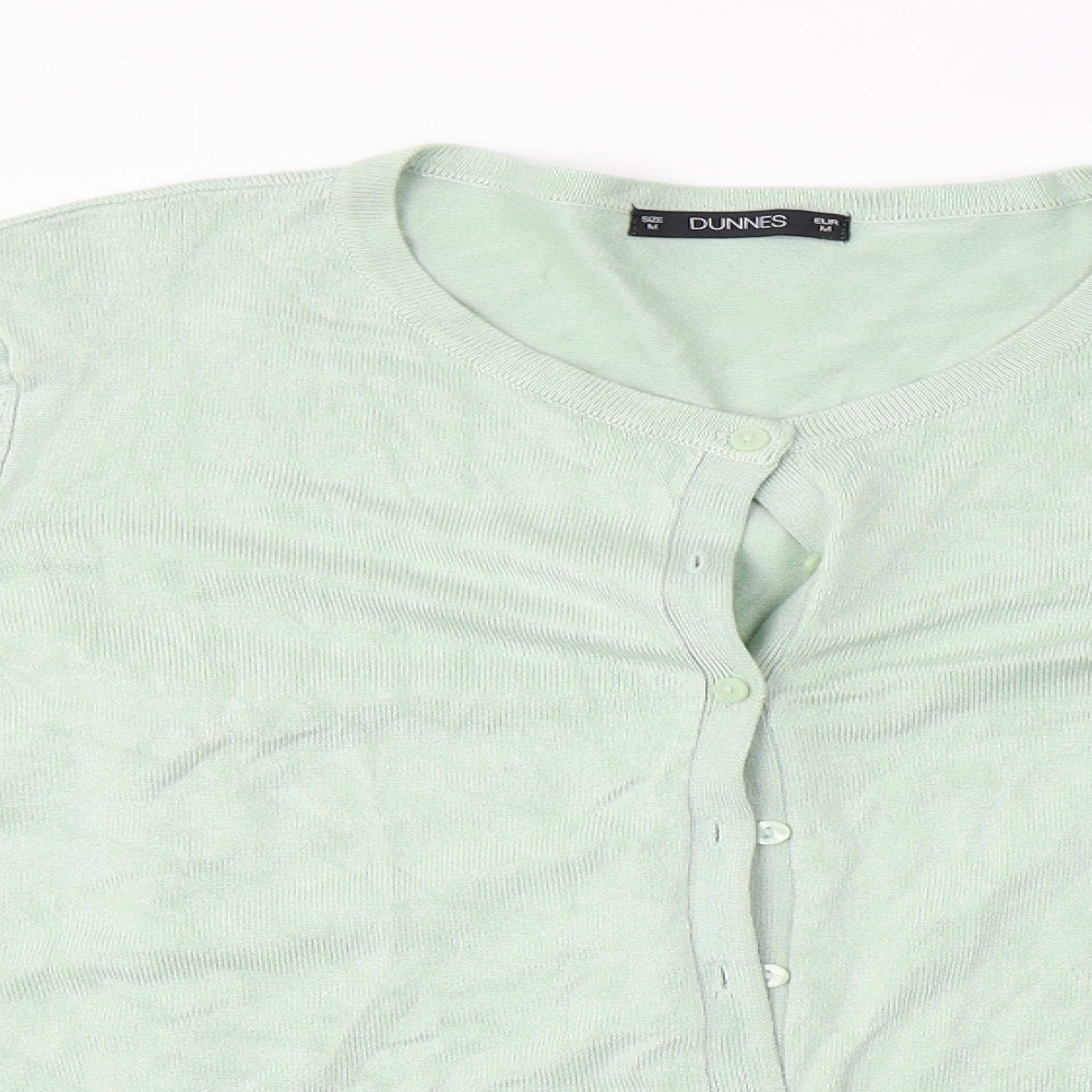 Dunnes Stores Womens Green   Cardigan Jumper Size M