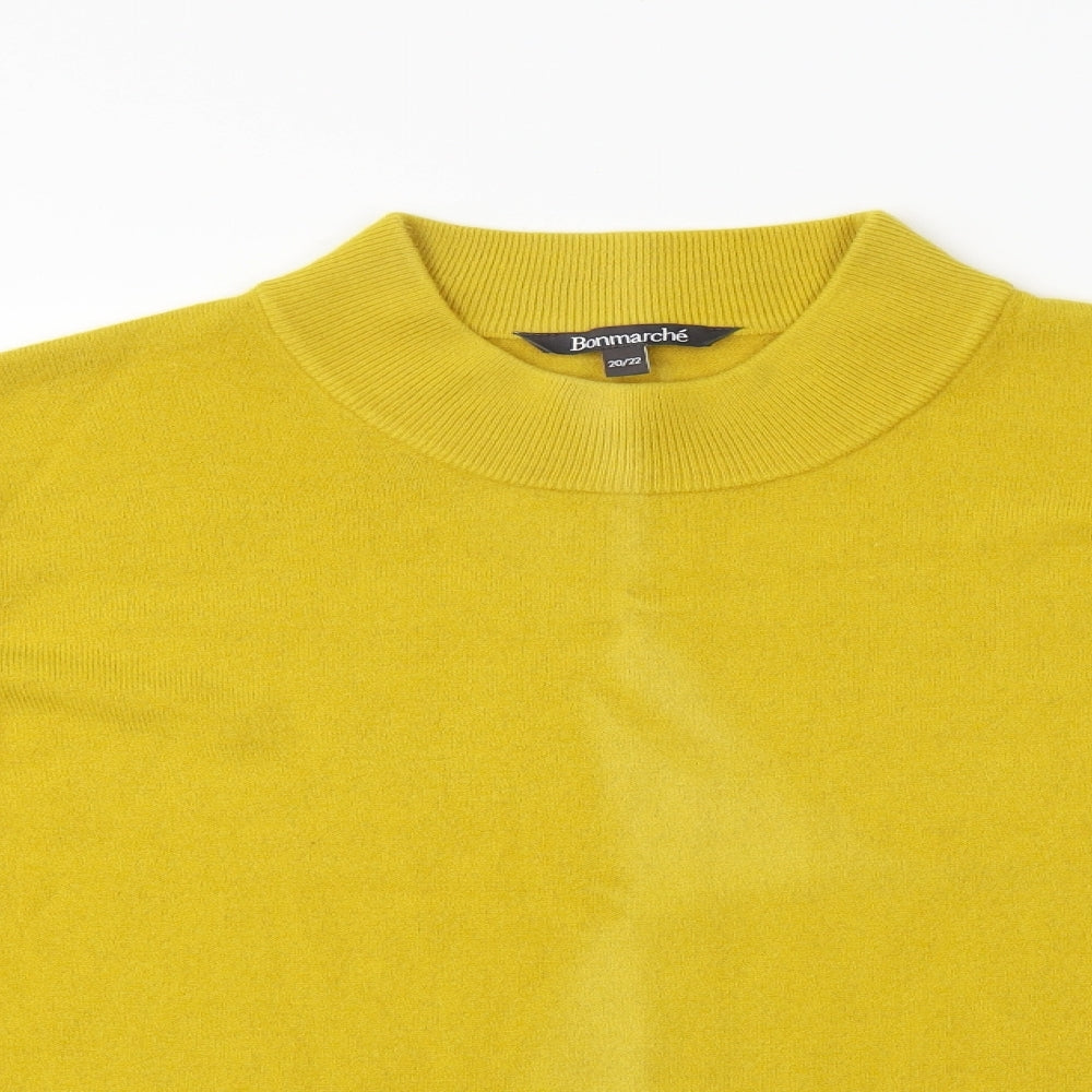 Bonmarché  Womens Yellow   Pullover Jumper Size 20