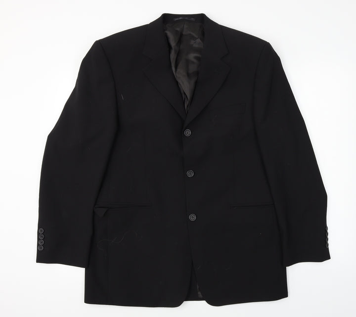 mix+match Mens Black Jacket Blazer Size 40
