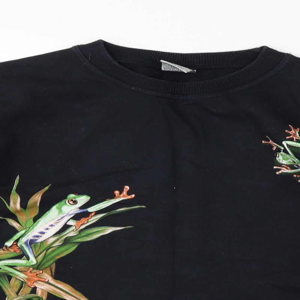 Harlequin  Womens Black   Pullover Jumper Size L