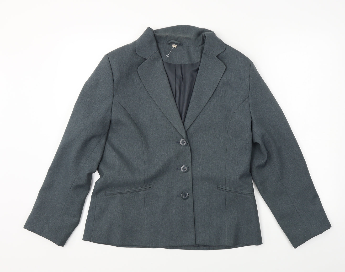 Preworn Womens Grey   Jacket Blazer Size 14