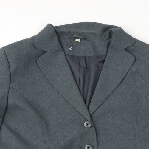 Preworn Womens Grey   Jacket Blazer Size 14