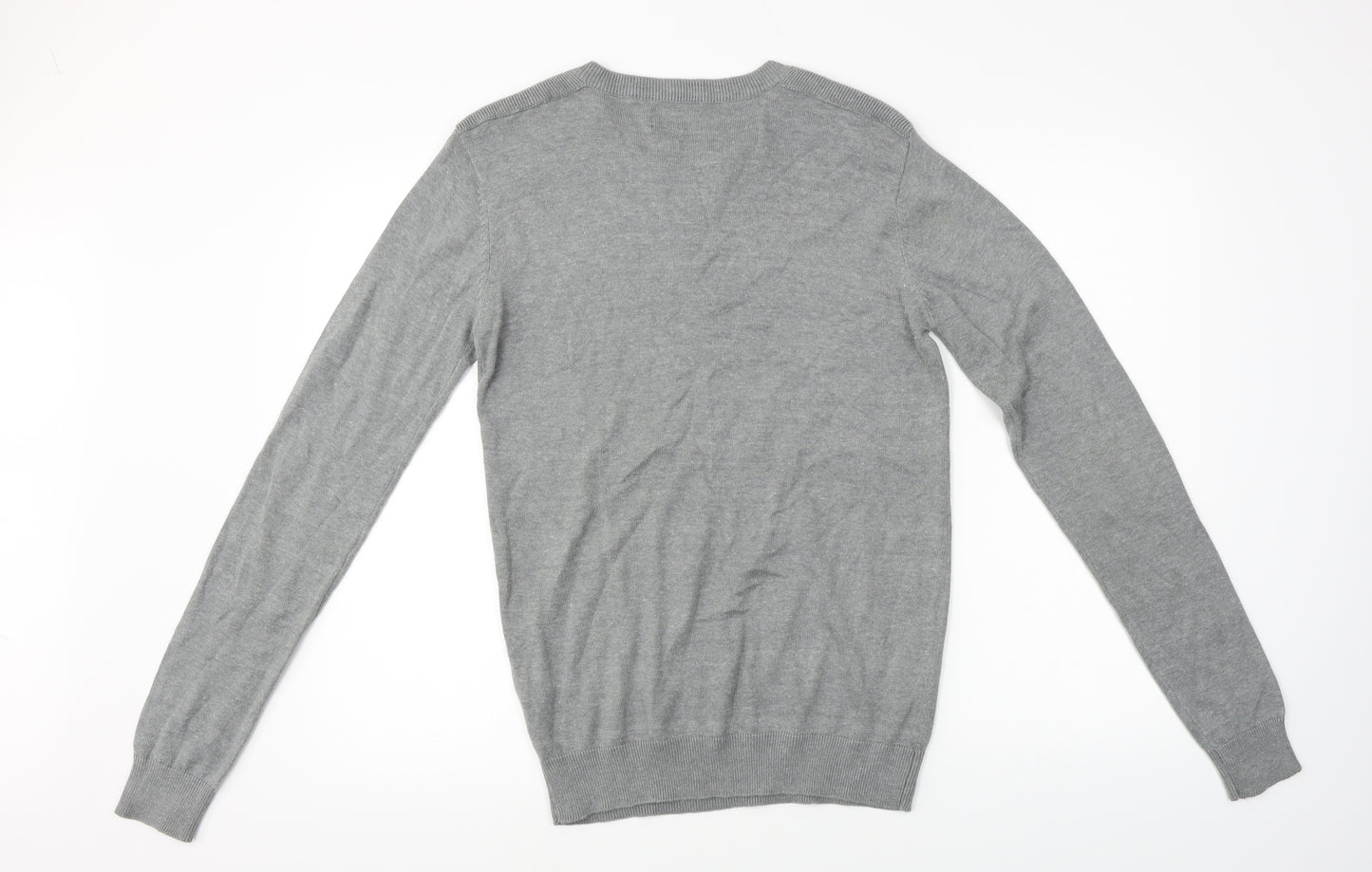 s&j  Mens Grey   Pullover Jumper Size S