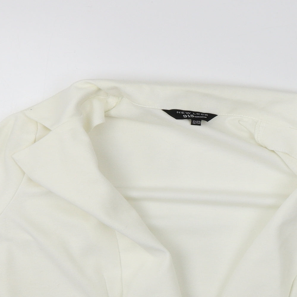 New Look  Girls White   Jacket Coat Size 12-13 Years