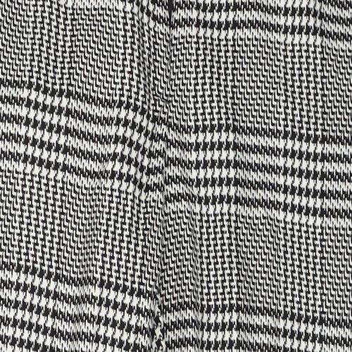 H&M  Womens Grey Check  Trousers  Size 10 L24 in