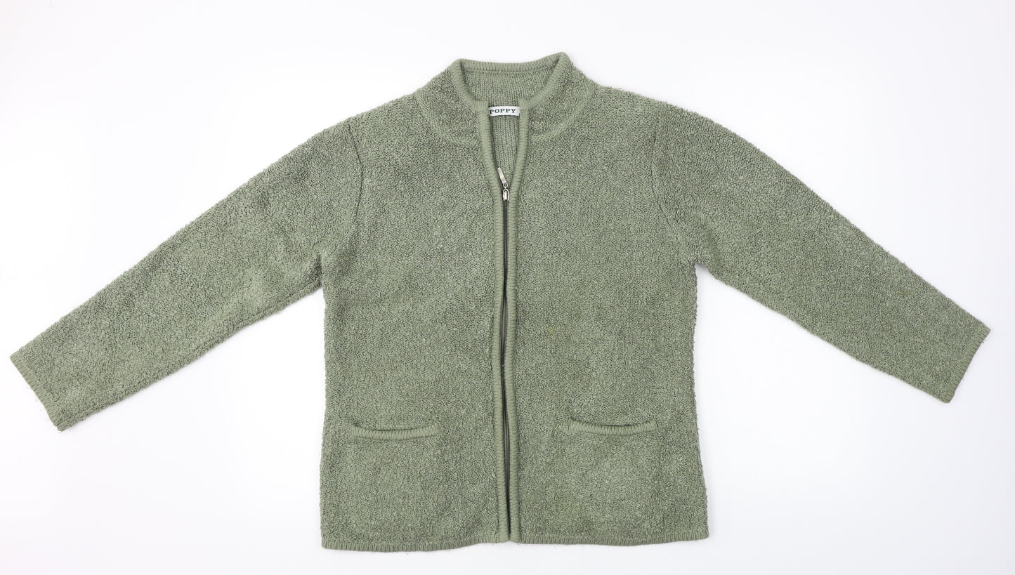 POPPPY  Womens Green   Jacket Coat Size 10