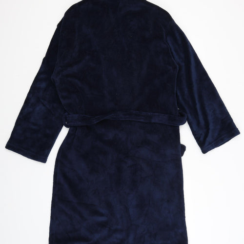 BHS Mens Blue Solid   Robe Size S