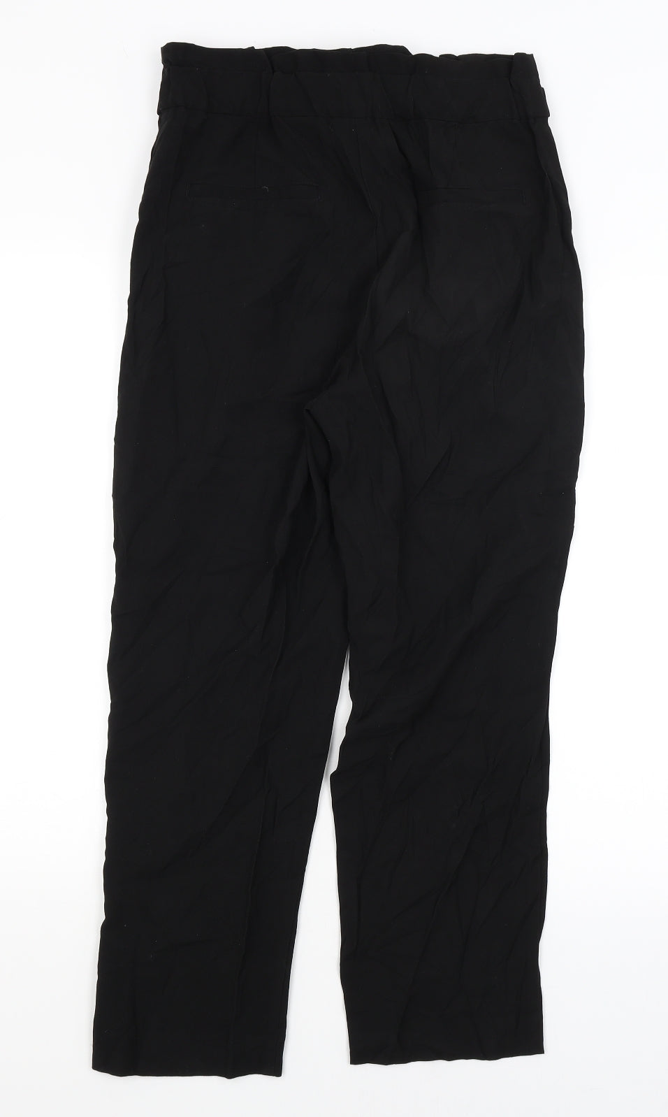 H&M Womens Black   Capri Trousers Size 10 L25 in