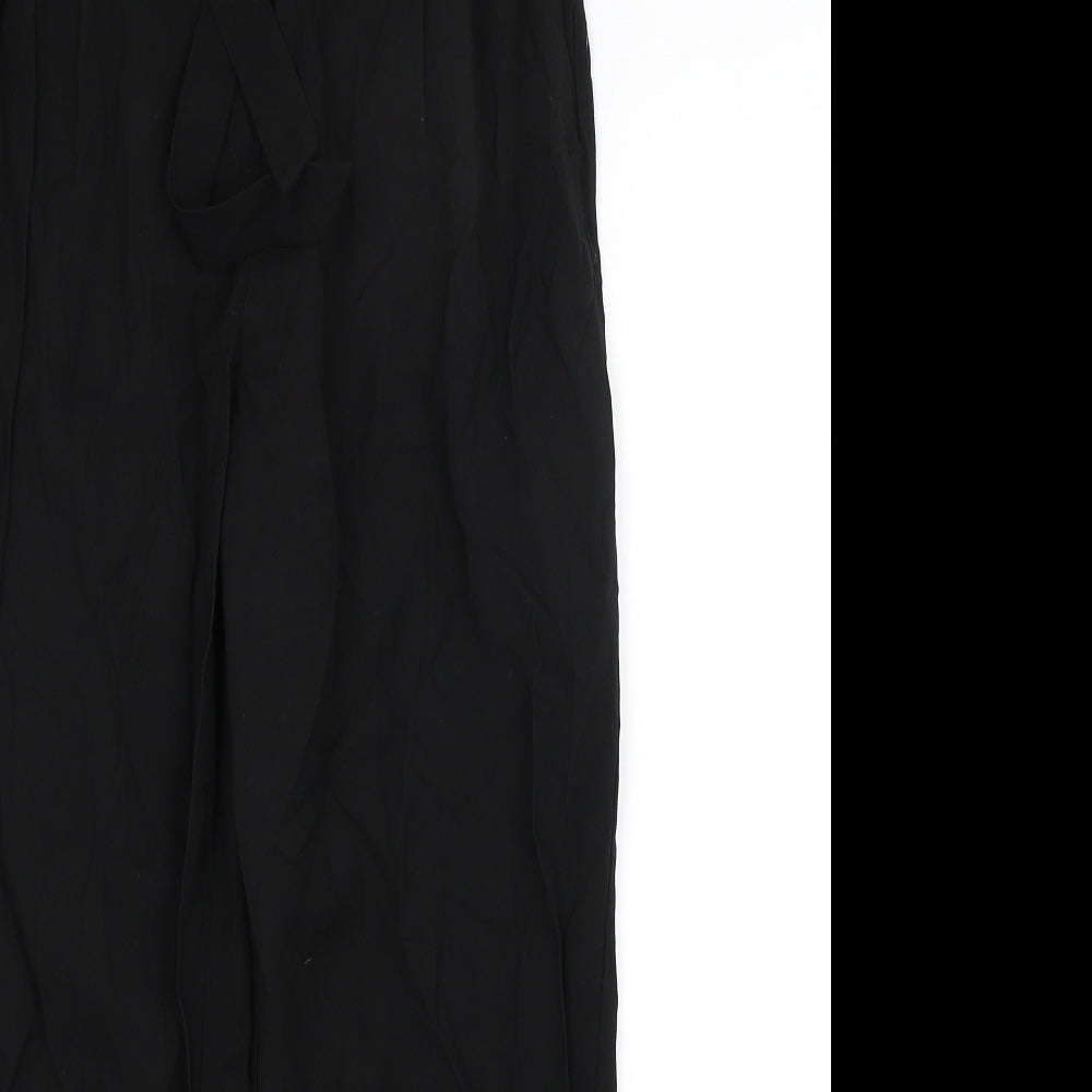 H&M Womens Black   Capri Trousers Size 10 L25 in