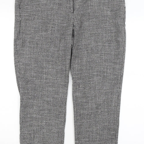 H&M Womens Grey   Trousers  Size 14 L25.5 in