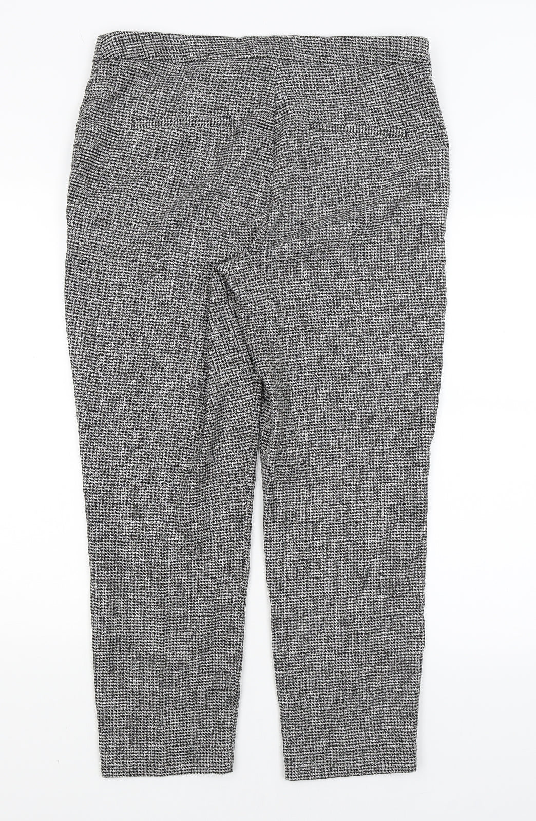 H&M Womens Grey   Trousers  Size 14 L25.5 in