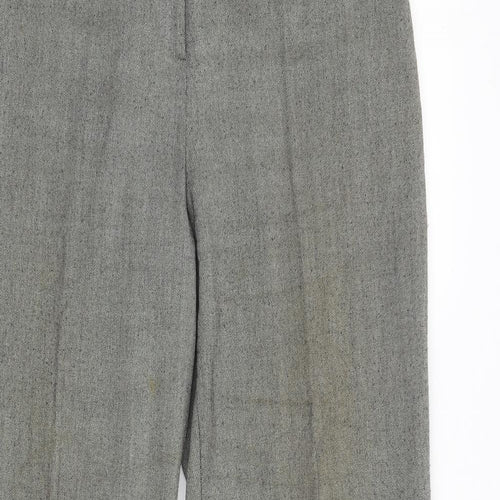 Aphora Womens Grey   Dress Pants Trousers Size 14 L31 in