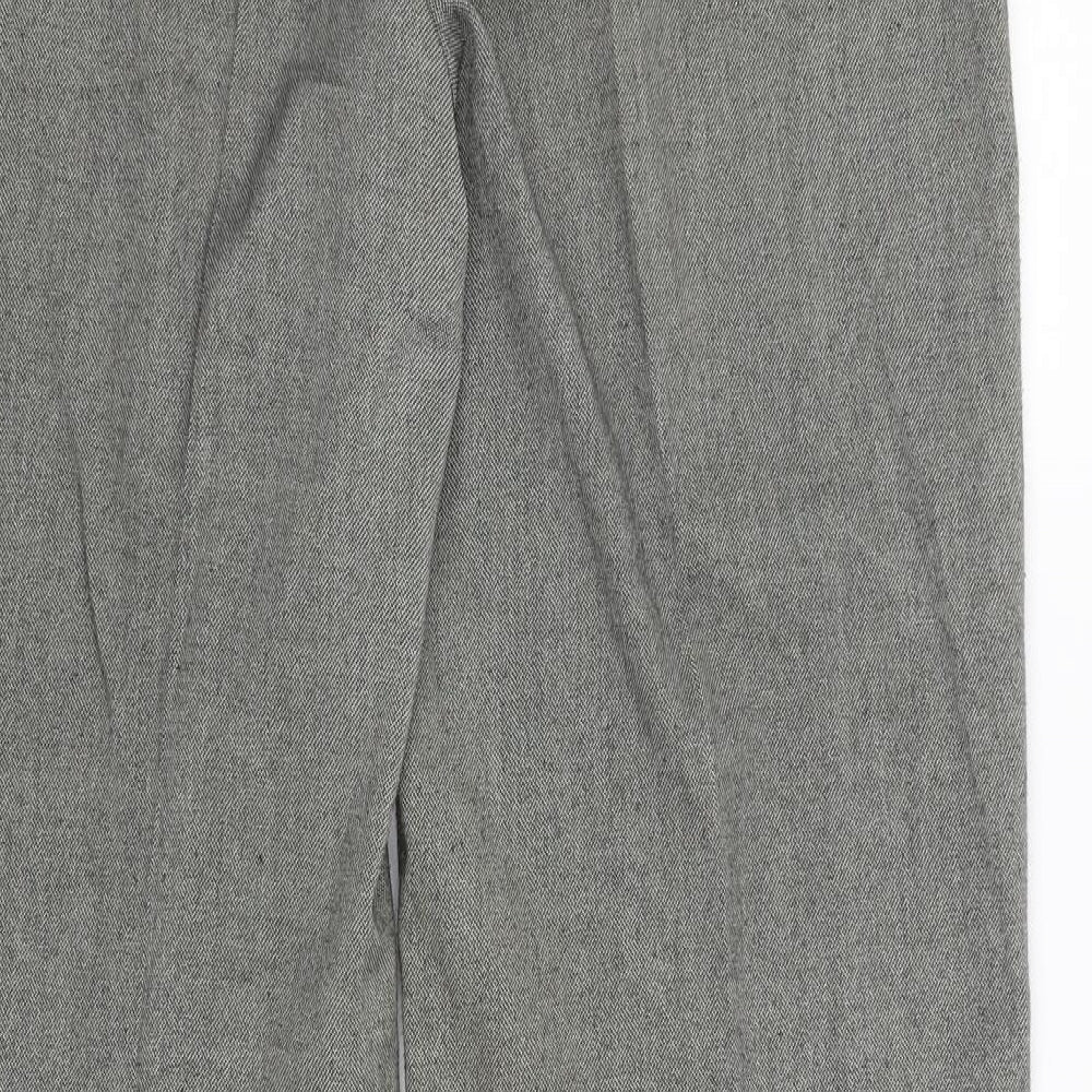 Aphora Womens Grey   Dress Pants Trousers Size 14 L31 in