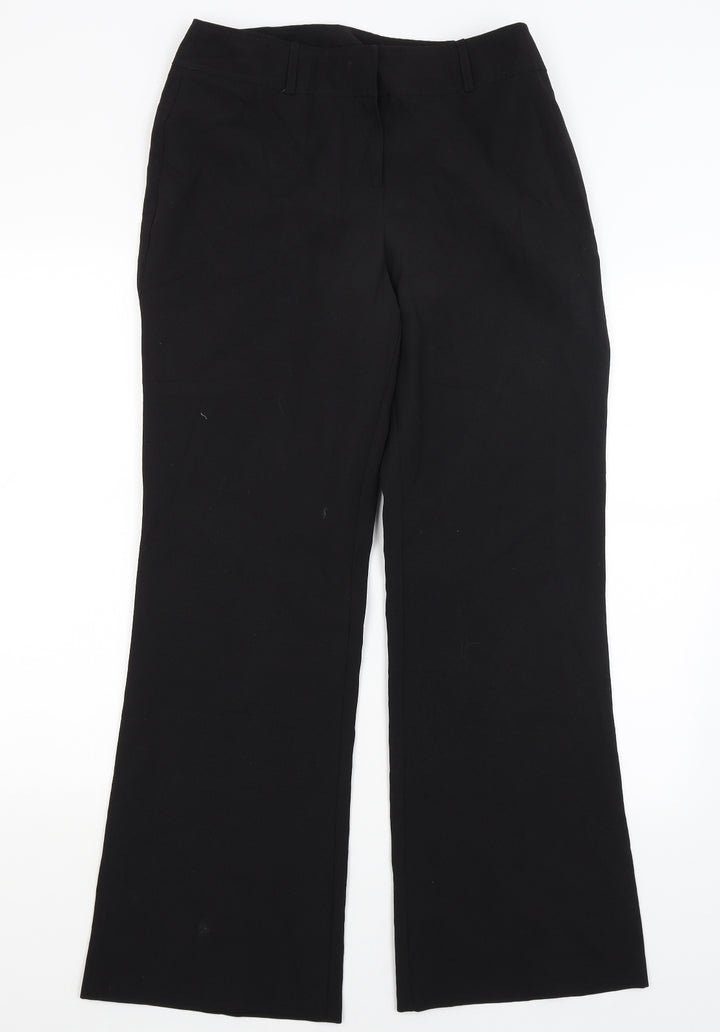 Dorothy Perkins Womens Black Dress Pants Trousers Size 12 L30 in
