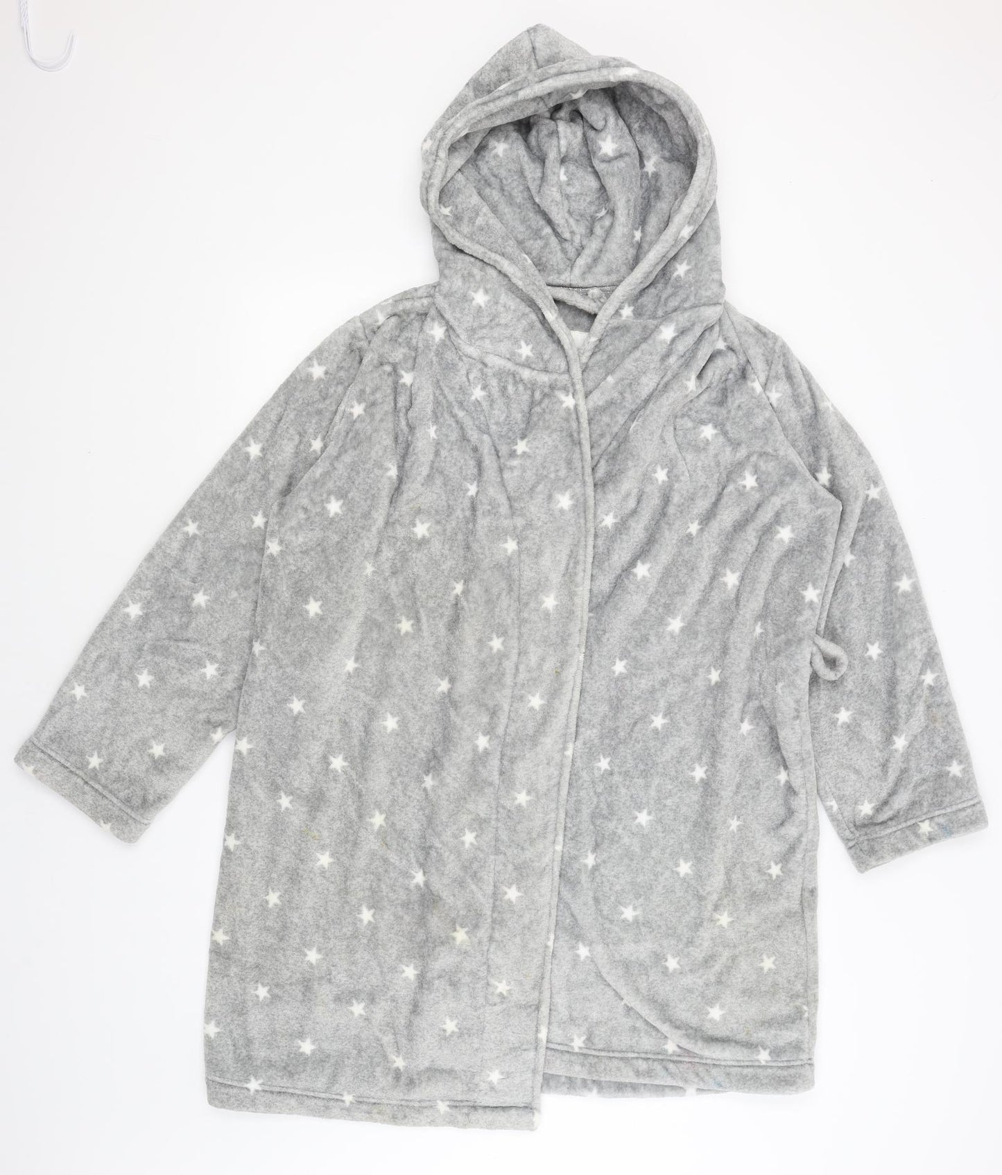 Debenhams Womens Grey Solid  Kimono Robe Size 12  - Stars
