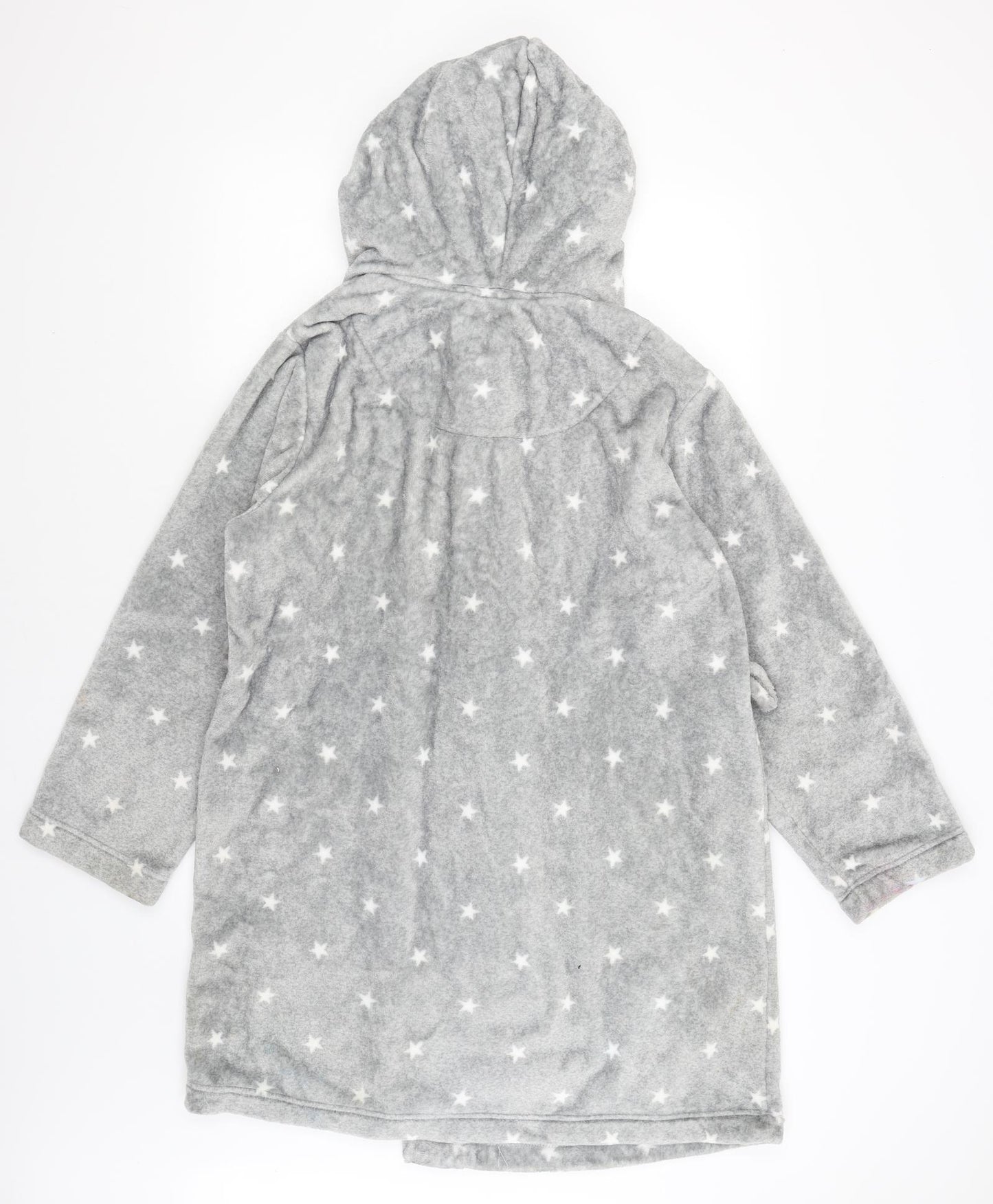 Debenhams Womens Grey Solid  Kimono Robe Size 12  - Stars