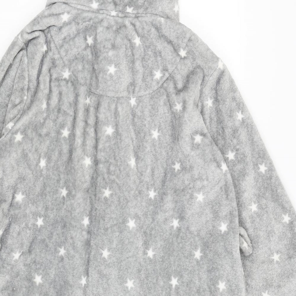 Debenhams Womens Grey Solid  Kimono Robe Size 12  - Stars