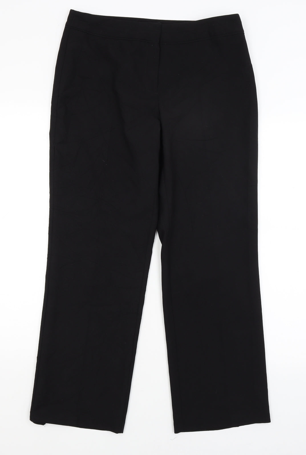 F&F Womens Black   Trousers  Size 10 L27.5 in