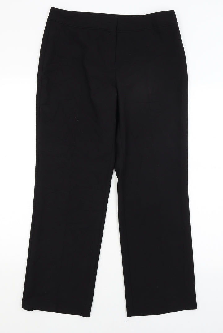 F&F Womens Black   Trousers  Size 10 L27.5 in