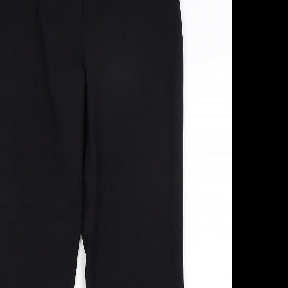 F&F Womens Black   Trousers  Size 10 L27.5 in