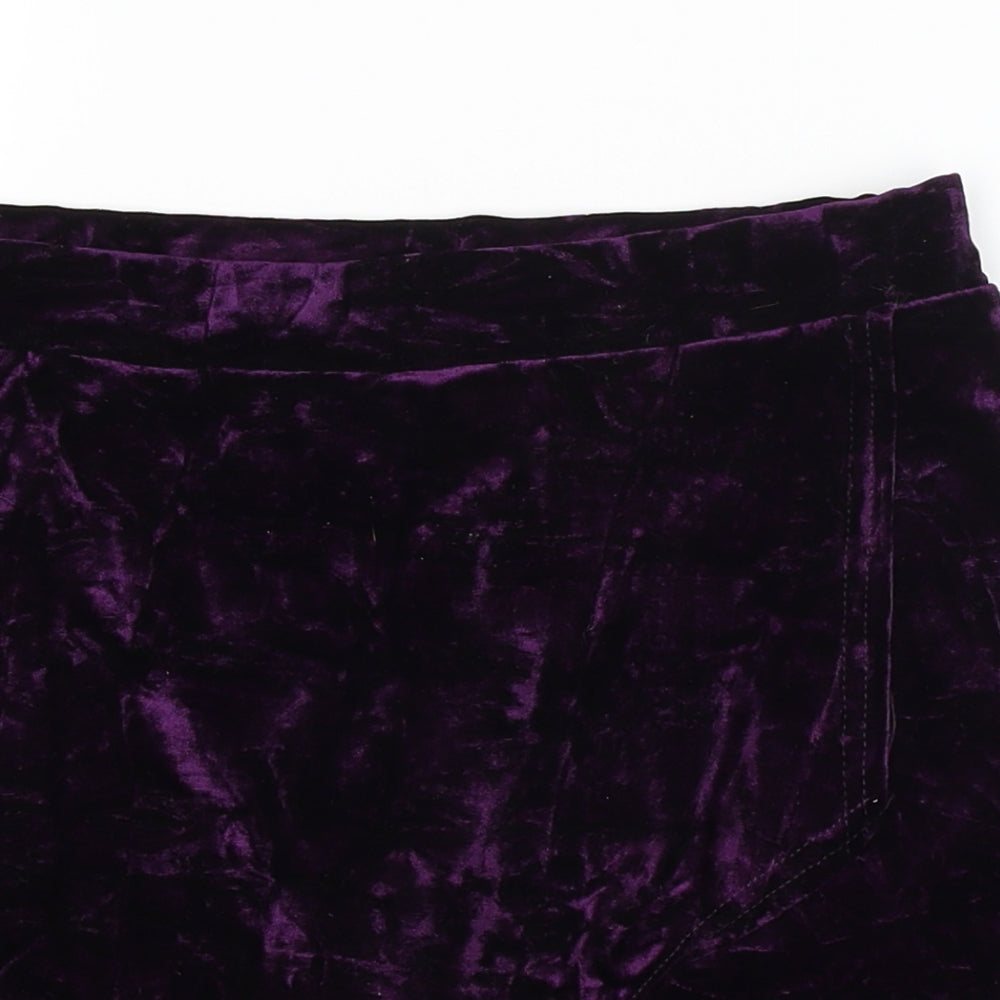 Boohoo Womens Purple   A-Line Skort Size 10