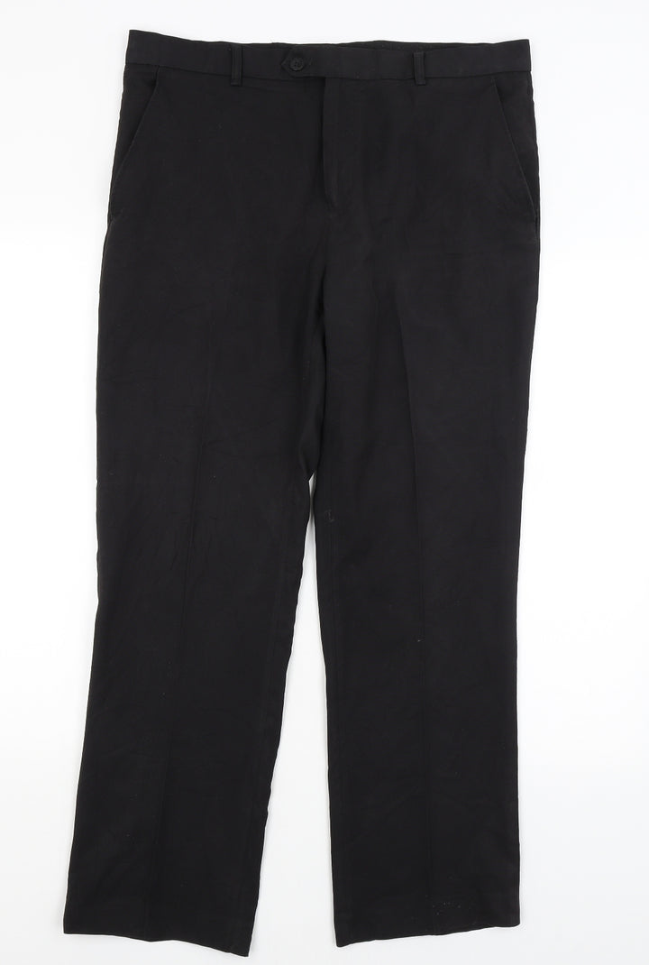Cedar Wood State Womens Black Trousers Size 16 L29 in