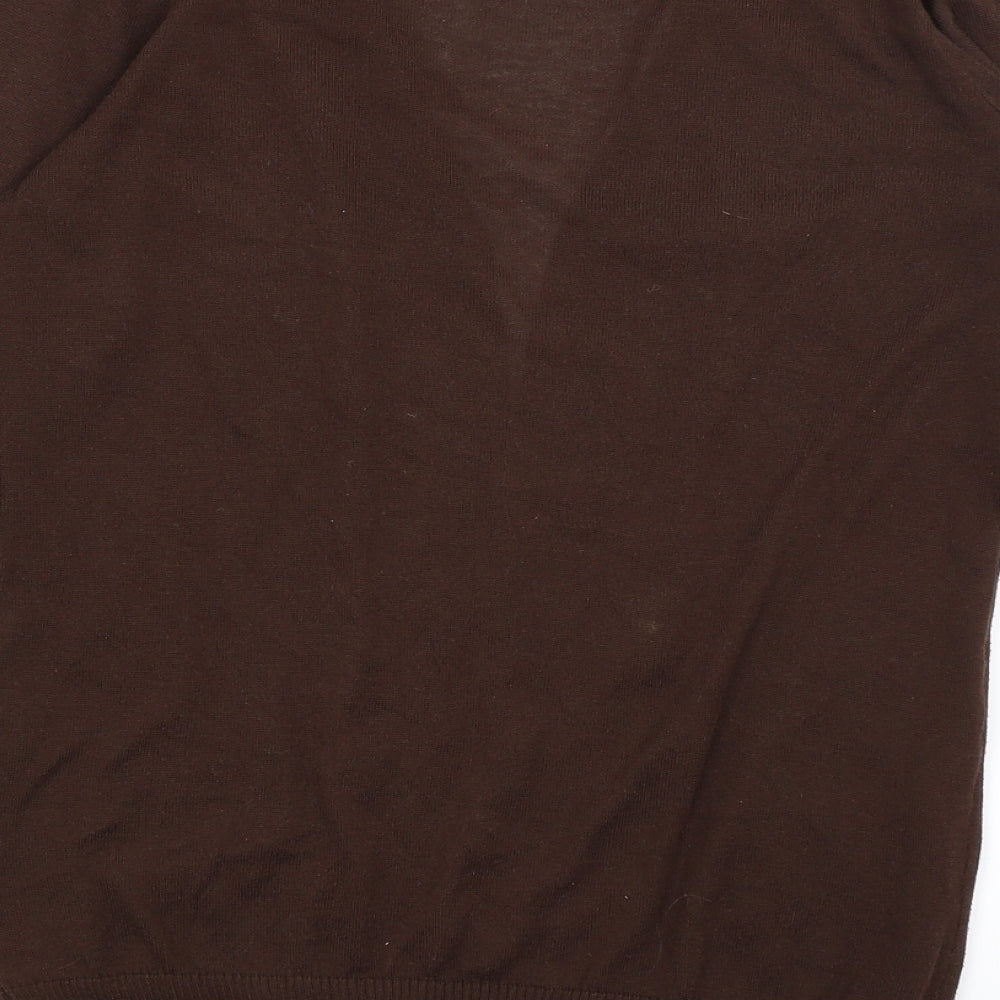 F&F Womens Brown   Wrap Jumper Size 14