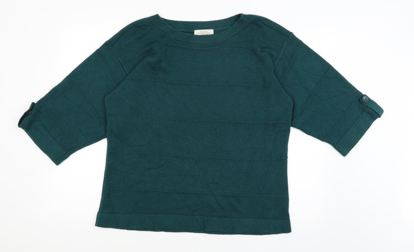 Casual Collection Womens Green   Pullover Jumper Size 18
