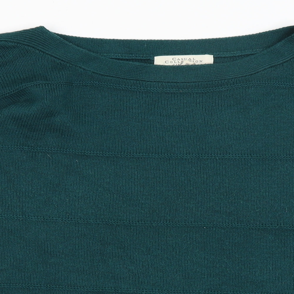 Casual Collection Womens Green   Pullover Jumper Size 18