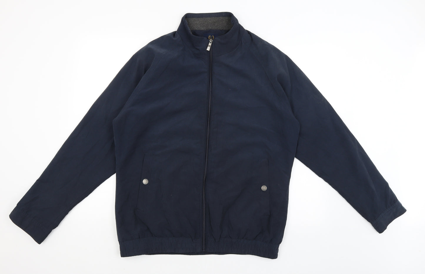 Lincoln Mens Blue   Windbreaker Coat Size M