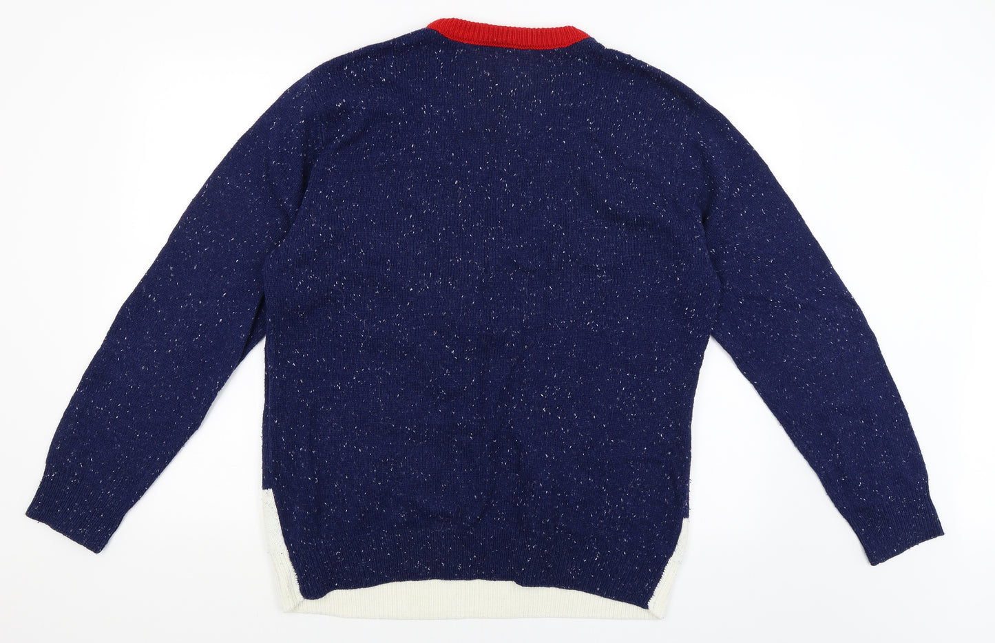 NEXT Mens Blue   Pullover Jumper Size XL  - Snowman