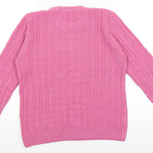 Pure & Natural Womens Pink   Pullover Jumper Size M