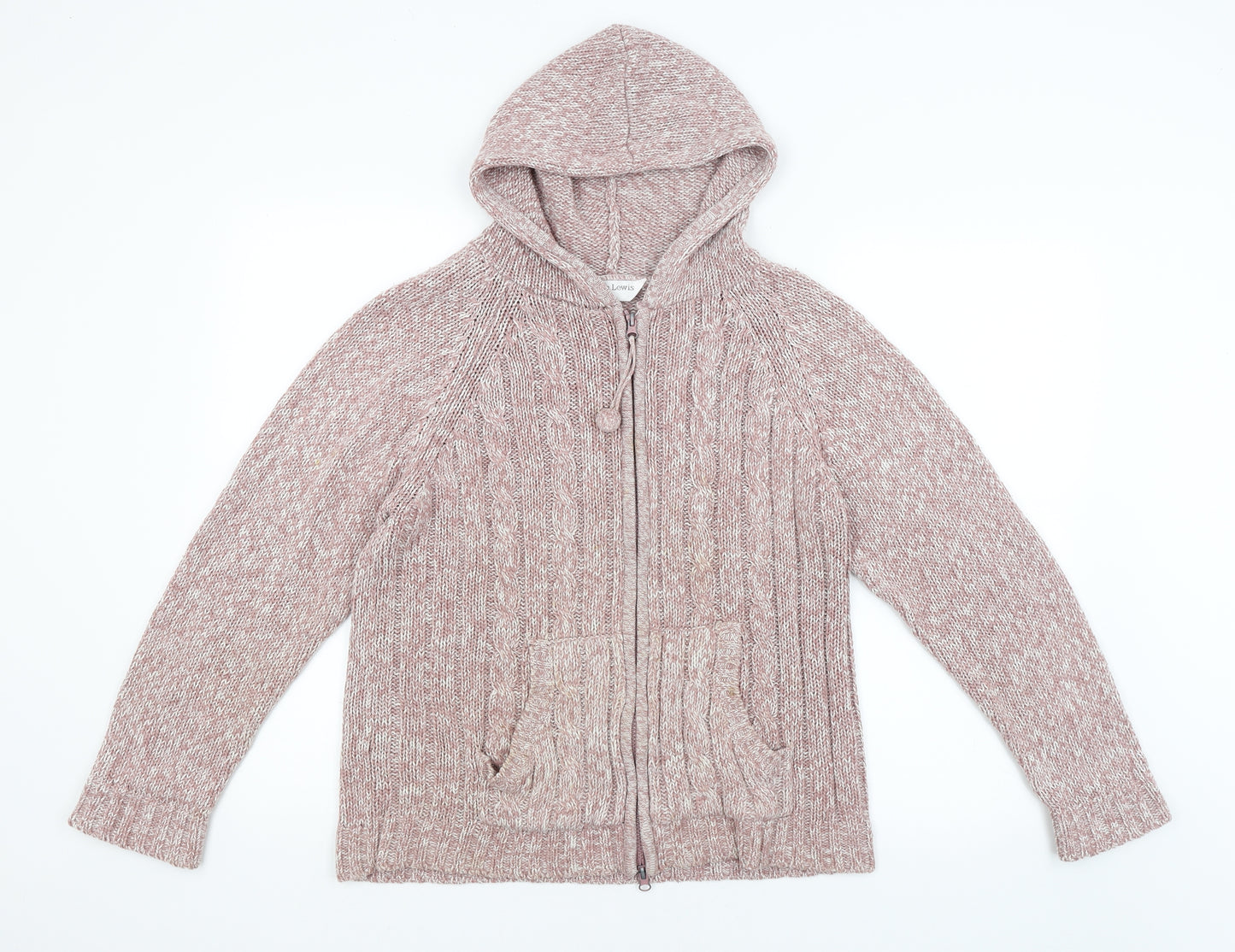 Donna Lewis Womens Pink   Full Zip Jumper Size M