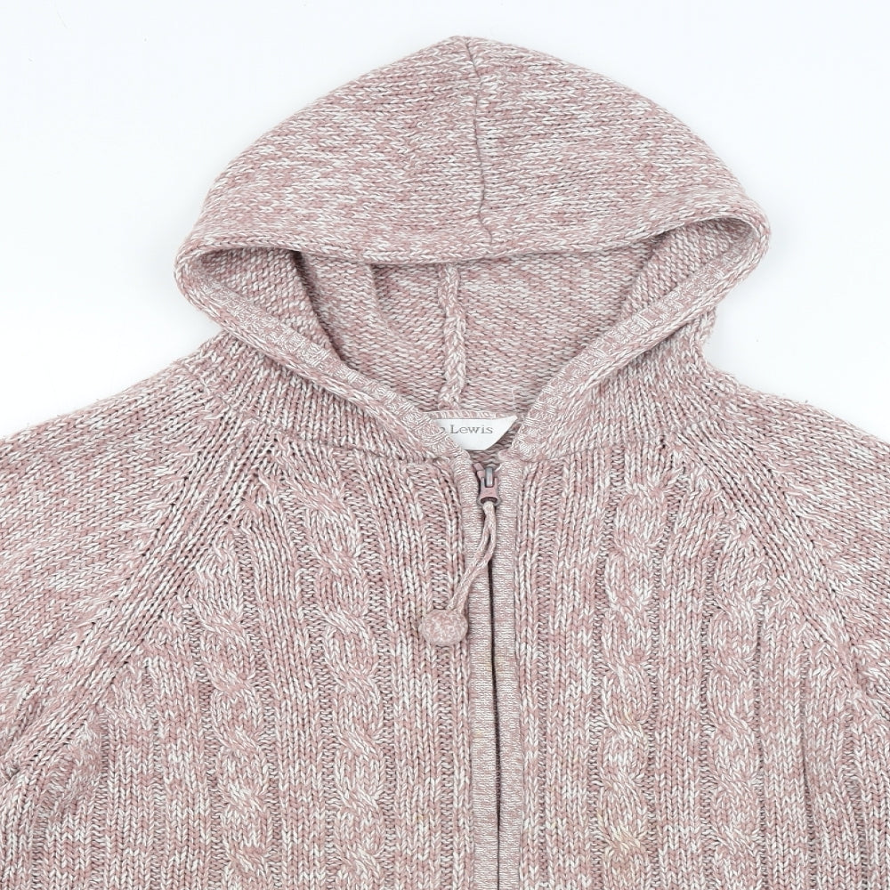 Donna Lewis Womens Pink   Full Zip Jumper Size M