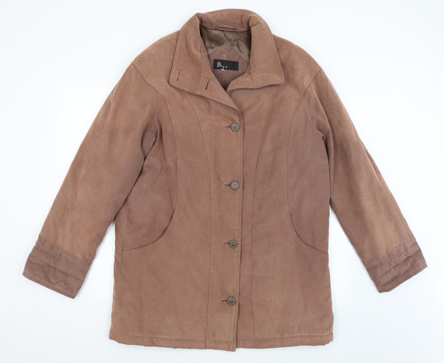BHS Womens Brown   Overcoat Coat Size 14