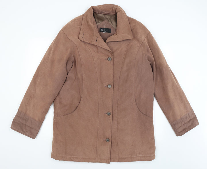 BHS Womens Brown   Overcoat Coat Size 14